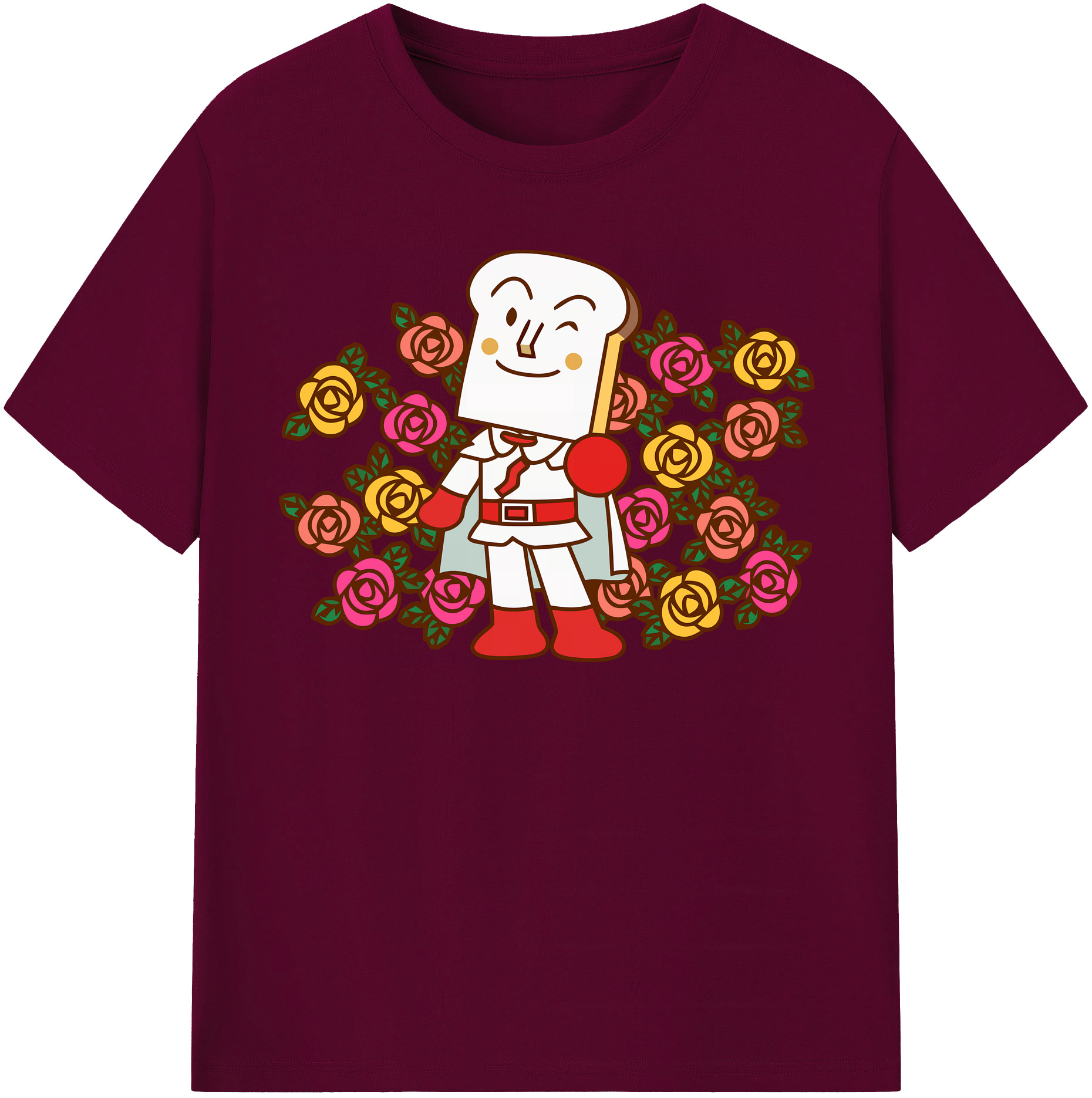 （画像用） アンパンマン Anpanman レディースカジュアルプリントTシャツ（綿100％）